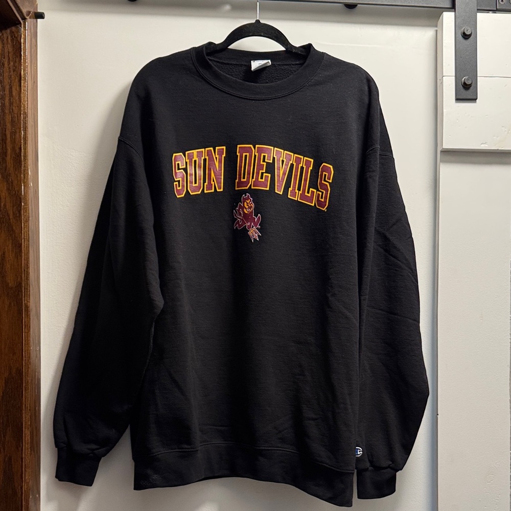 Black Champion Arizona State University Sun Devils Crewneck Sweatshirt XXL ASU